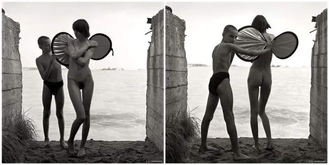 Иван и Настя. Финский залив. 2004, 