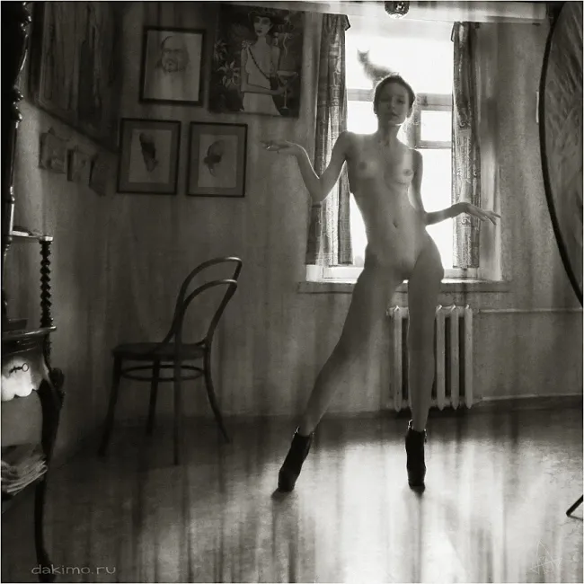 model in the interior, 