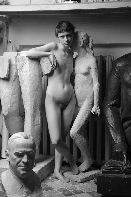 В мастерской., 