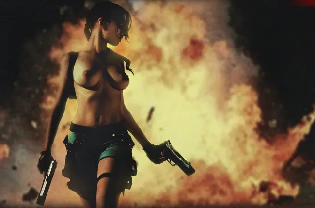 TOMB RAIDER, оружие