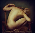 Атлетически сложенная модель., спина